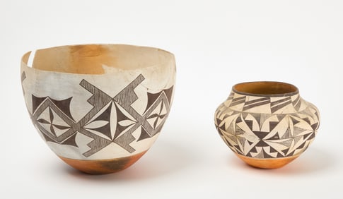 Two Contemporary Native Pottery Vessels
