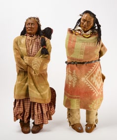 Pair of Skookum Dolls