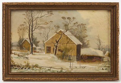 Winter Scene Painting