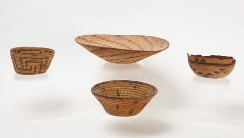 Group of Four Native American Baskets