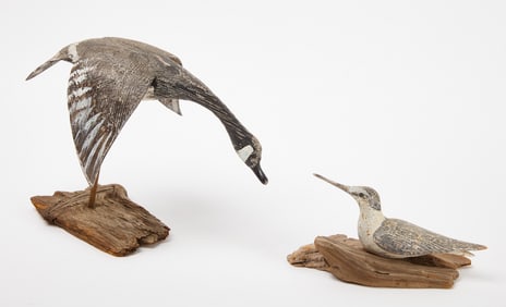 Two Carved Birds