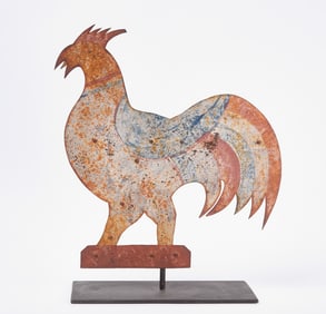 Sheet Iron Rooster Weathervane