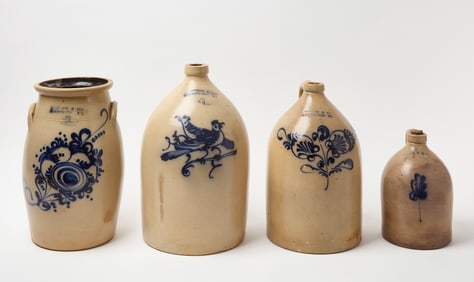 Four Bennington Vermont Stoneware Pieces