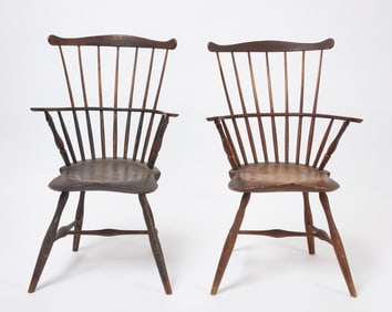 Pair of Fan Back Windsor Chairs