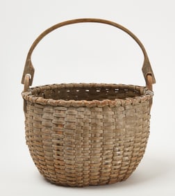 Painted Swing-Handle Basket