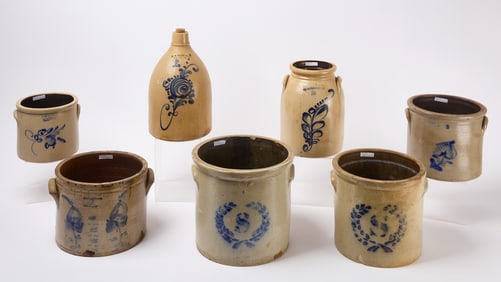 Group of Seven Stoneware Pieces