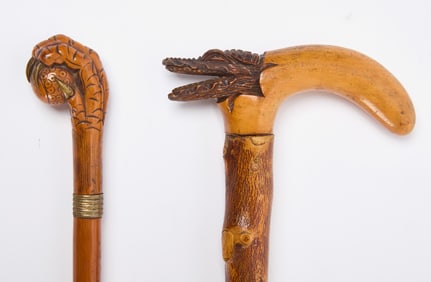 Two Carved Canes