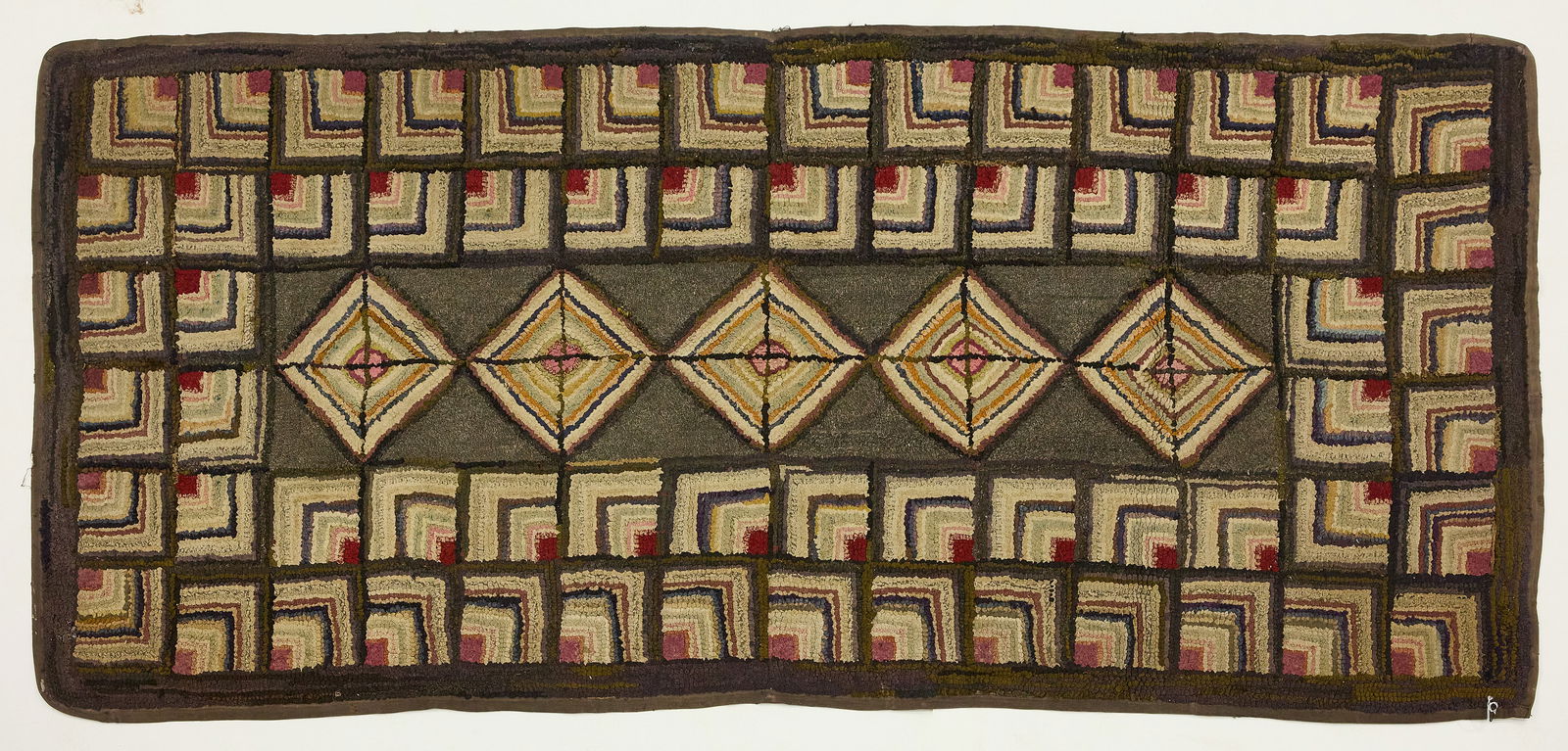 Geometric Hooked Rug (1 of 4)