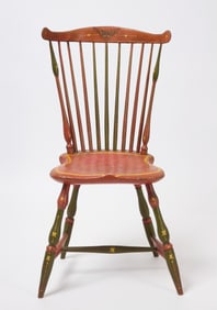 Paint-Decorated Windsor Side Chair
