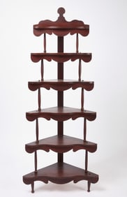 Six-Tiered Corner Shelf