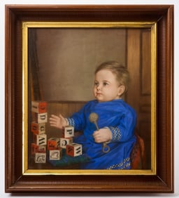 Portrait of a Child with Blocks
