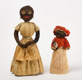 Two Afro-American Bottle Dolls