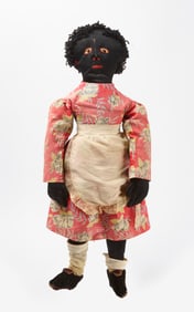 Afro-American Rag Doll in Floral Dress