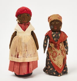 Two Afro-American Bottle Dolls