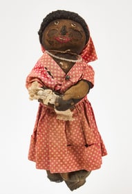Afro-American Cloth Doll with Baby