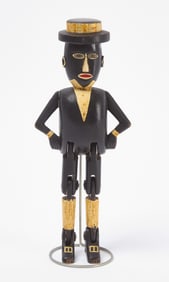 Carved Jointed Dancing Figure