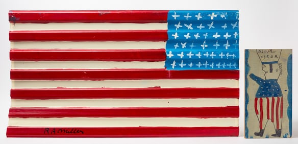 RA Miller - Flag and Painting