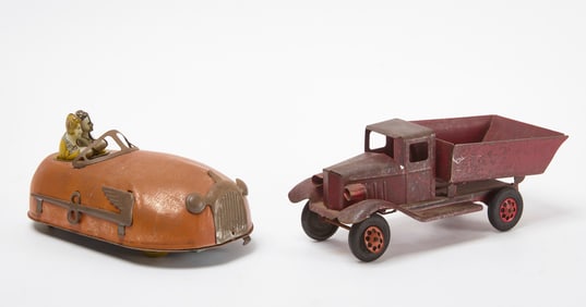 Skeeter Bug Car and Girard Dump Truck Toy
