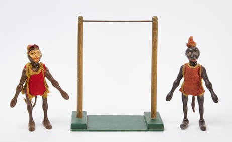 Schoenhut Monkeys and High Bar