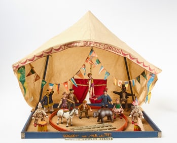 Schoenhut 'Humpty Dumpty Circus' Tent with Figures and Books