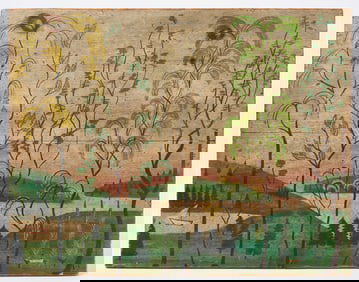 Primitive Landscape with Trees