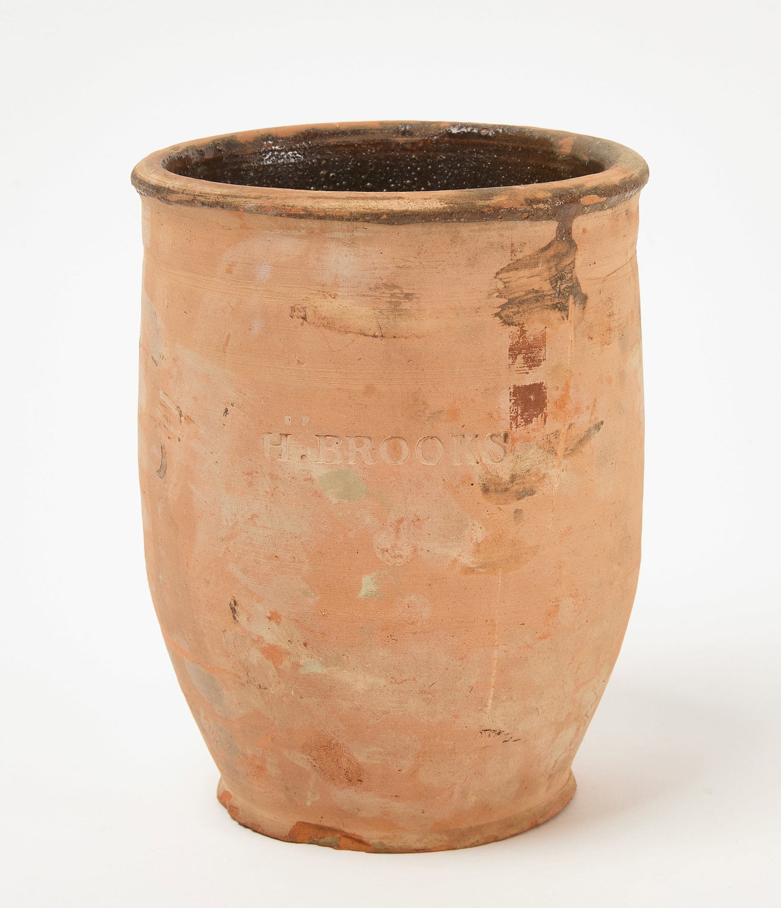 Stoneware Jar Stamped H. Brooks (1 of 4)