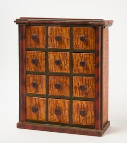 Painted Apothecary Cabinet