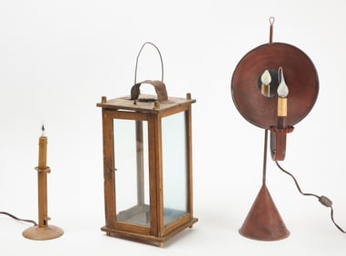 Lantern with Two Candlestick Lights