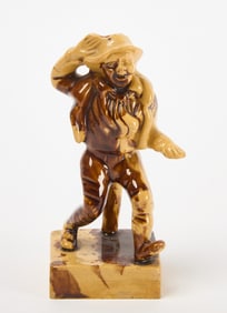 Yellowware Figurine of Thomas D. Rice as "Jim Crow"