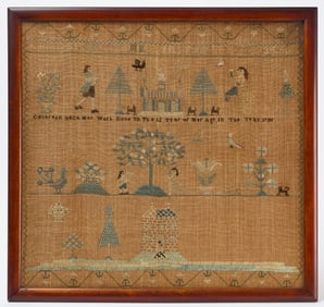 Needlework Sampler - Catherine Bach, 1795