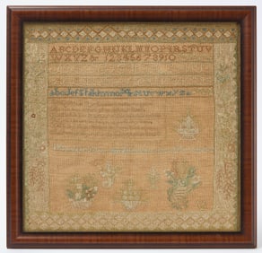 Needlework Sampler - Mary Ann Pitkin, 1825