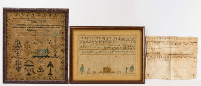 Three Needlework Samplers