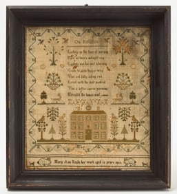 Needlework Sampler - Mary Ann Heate, 1833