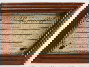 Marlborough MA Needlework Sampler - Sophia Temple, 1811