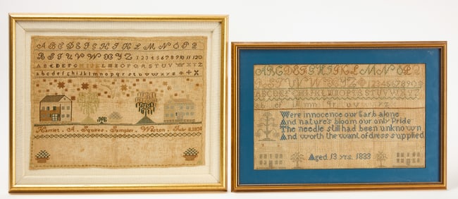 Two Needlework Samplers