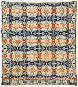 Three Early Woven Coverlets