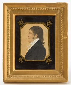 Miniature Profile Portrait of a Man