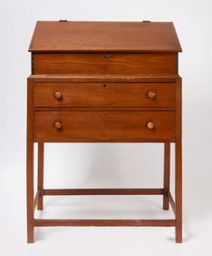 Slant Top Clerk Desk on Frame