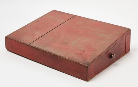 Painted Lap Desk with Single Drawer
