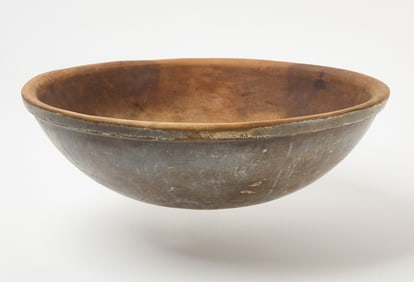 Turned Bowl in Grey Paint