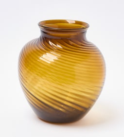 Amber Swirl Vase