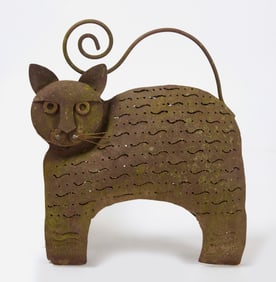 Metal Garden Cat