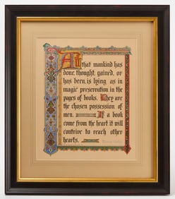 F. S. Mathews - Early Print of Thomas Carlyle Quote