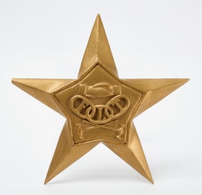 Carved Oddfellows Star