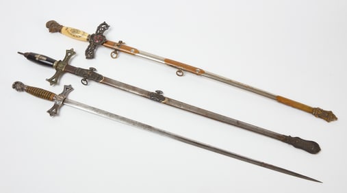 Three Masonic Swords