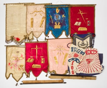 Group of Fraternal Banners and Others