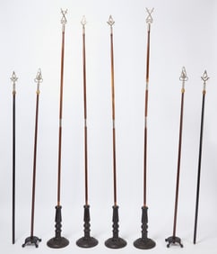 Eight Masonic Lodge Staves