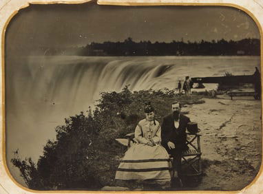 Whole Plate Ambrotype of Niagara Falls
