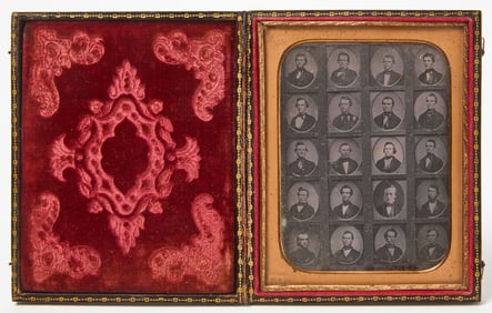 Half Plate Daguerreotype of a Multi-Image Frame