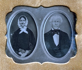 Copy Daguerreotype of a Double Portrait Frame